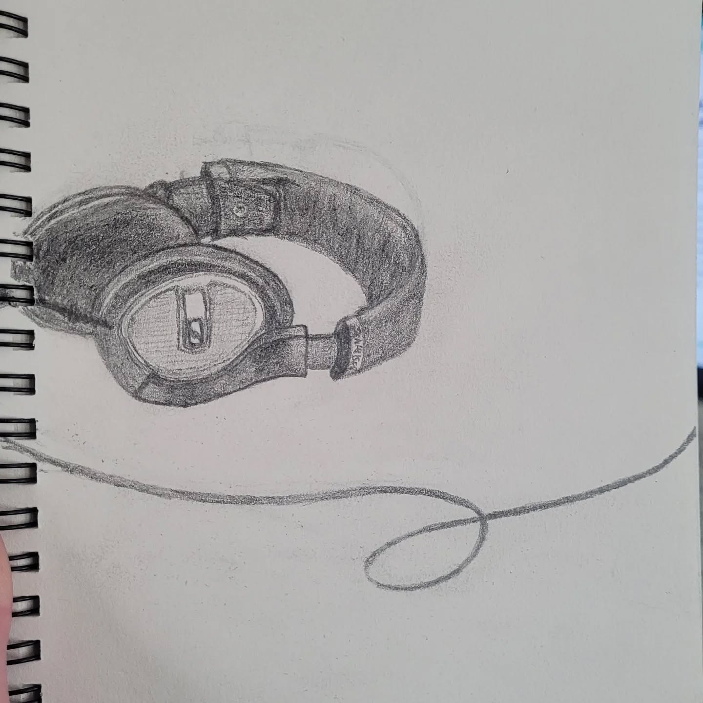 A drawing of my headphones